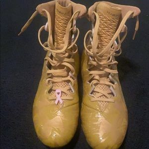 Gold rush under armour cleats